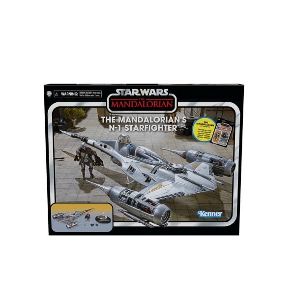 Star Wars Vintage Collection The Mandalorian’s N-1 Starfighter Vehicle & Action Figures