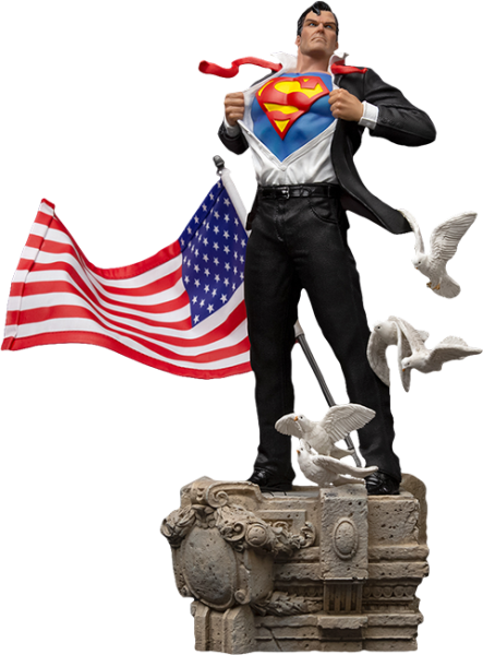 DC Comics Superman: Clark Kent Deluxe 1:10 Art Scale Heykel