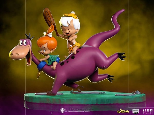 Flintstones - Dino, Çakıl, Bambam 1/10 Art Scale Limited Edition Heykel