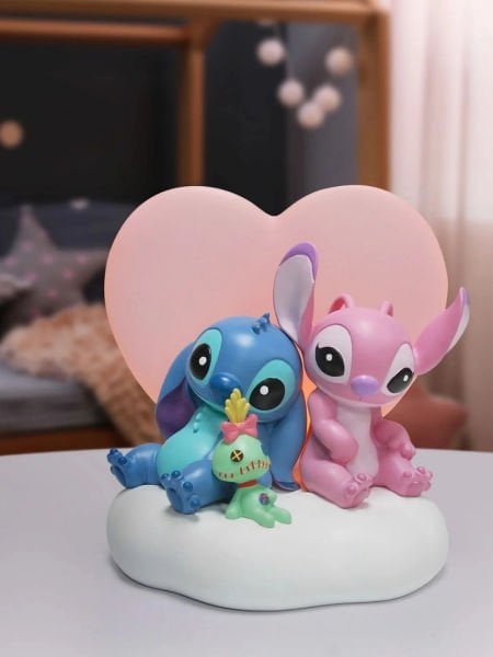 Disney Showcase - Stitch, Angel and Scrump Işıklı Heykel