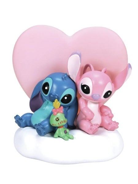 Disney Showcase - Stitch, Angel and Scrump Işıklı Heykel