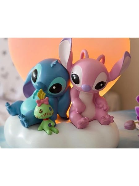 Disney Showcase - Stitch, Angel and Scrump Işıklı Heykel