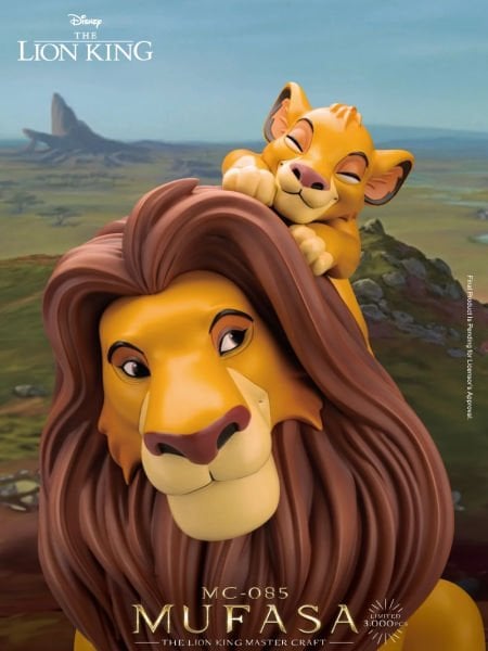 Lion King - Mufasa and Simba Master Craft Series Limited Edition Heykel