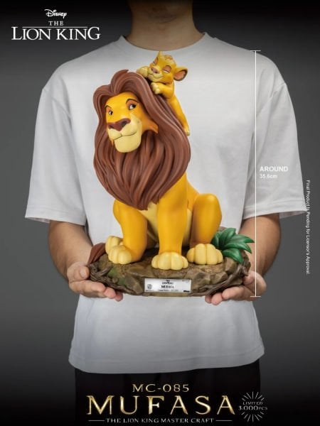Lion King - Mufasa and Simba Master Craft Series Limited Edition Heykel