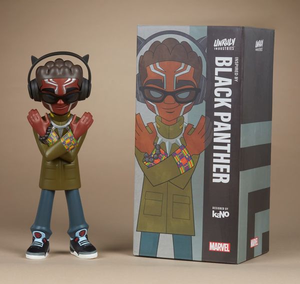 Black Panther Designer Collectible Toy by kaNO