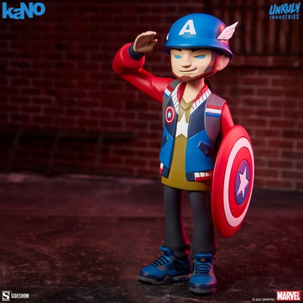 Captain America Designer Collectible Toy by kaNO