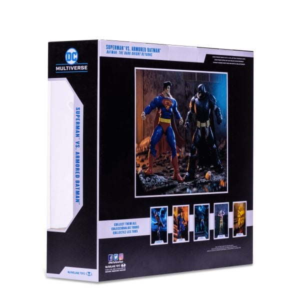 DC Multiverse Batman: The Dark Knight Returns - Superman vs. Armored Batman İkili Figür