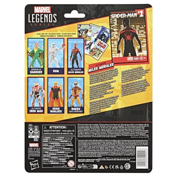 Marvel Legends Ultimate Miles Morales (Spider-Man Comics) Aksiyon Figürü, Çizgi Roman Aksesuarlı