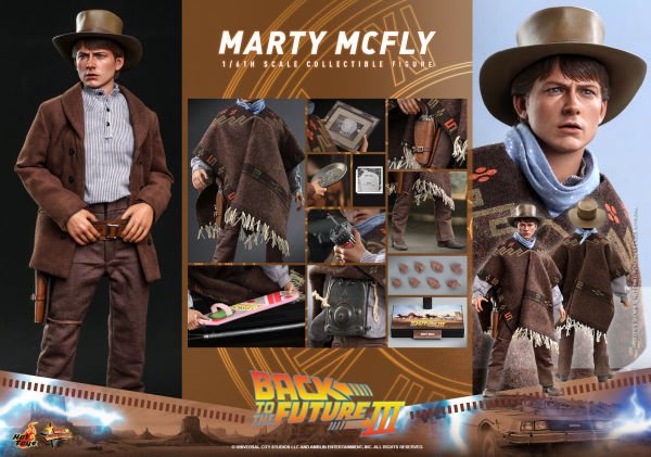 Back To The Future 3 - Marty McFly & Doc Brown 1/6th Scale Koleksiyon Figür Seti