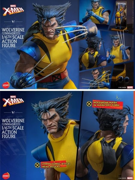 X-Men Comics - Wolverine (Unmasked) 1/6 Scale Koleksiyon Figürü