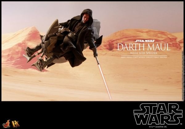 Star Wars: The Phantom Menace - Darth Maul with Sith Speeder 1/6 Scale Koleksiyon Figür Seti