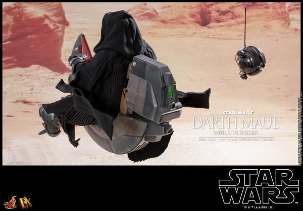 Star Wars: The Phantom Menace - Darth Maul with Sith Speeder 1/6 Scale Koleksiyon Figür Seti