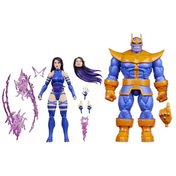 Marvel Legends Gamerverse Psylocke vs Thanos (Retro Video Game) İkili Aksiyon Figür Seti