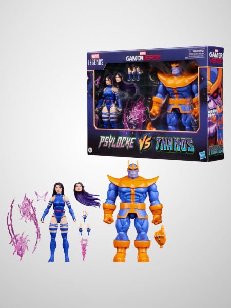 Marvel Legends Gamerverse Psylocke vs Thanos (Retro Video Game