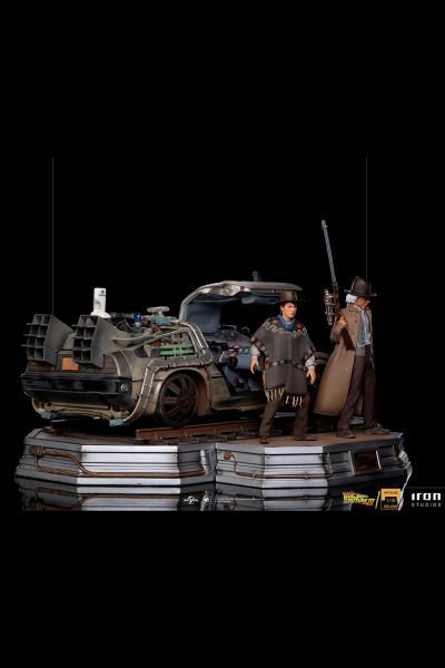 Marty & Doc & Delorean (Full Set) 1/10 Art Scale Limited Edition Heykel (Back To The Future 3)