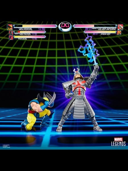 Marvel Legends Gamerverse Wolverine vs Marvel's Silver Samurai (Retro Video Game) İkili Aksiyon Figür Seti