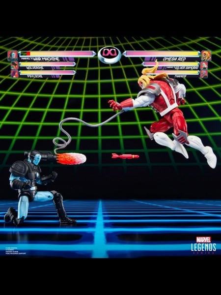 Marvel Legends Gamerverse Marvel's War Machine vs Marvel's Omega Red (Retro Video Game) İkili Aksiyon Figür Seti