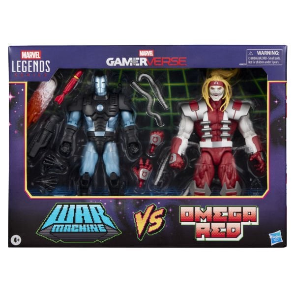 Marvel Legends Gamerverse Marvel's War Machine vs Marvel's Omega Red (Retro Video Game) İkili Aksiyon Figür Seti