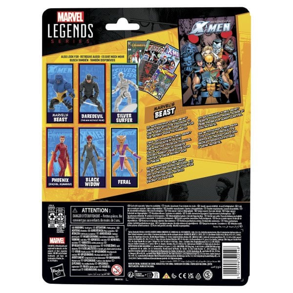 Marvel Legends Marvel's Beast (X-Men Comics) Aksiyon Figürü, Çizgi Roman Aksesuarlı