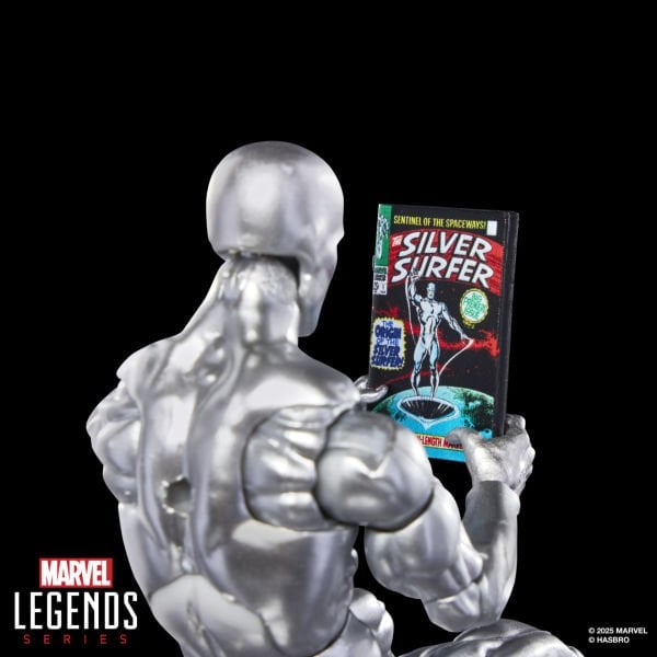 Marvel Legends Silver Surfer (Fantastic Four Comics) Aksiyon Figürü, Çizgi Roman Aksesuarlı