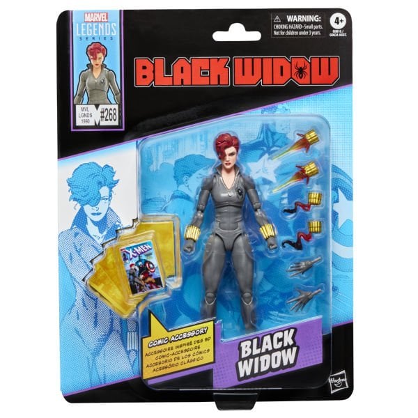 Marvel Legends Black Widow (X-Men & Avengers Comics) Aksiyon Figürü, Çizgi Roman Aksesuarlı