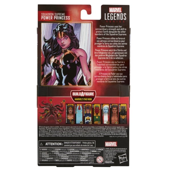 Marvel Legends Squadron Supreme Power Princess (Comics) Aksiyon Figürü (Marvel's The Void BAF)