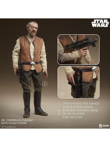 Star Wars: A New Hope - Dr. Cornelius Evazan 1/6 Scale Limited Edition Koleksiyon Figürü