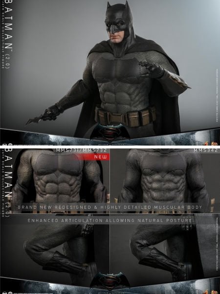 Batman v Superman: Dawn of Justice - Batman (2.0) 1/6 Scale Koleksiyon Figürü