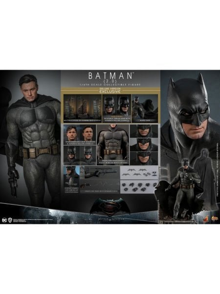 Batman v Superman: Dawn of Justice - Batman (2.0) Deluxe Version 1/6 Scale Koleksiyon Figürü