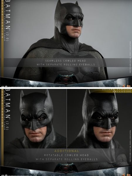 Batman v Superman: Dawn of Justice - Batman (2.0) Deluxe Version 1/6 Scale Koleksiyon Figürü