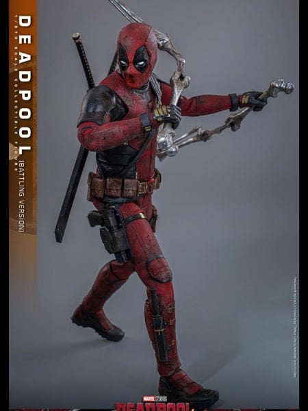 Deadpool & Wolverine - Deadpool (Battling Version) 1/6 Scale Koleksiyon Figürü