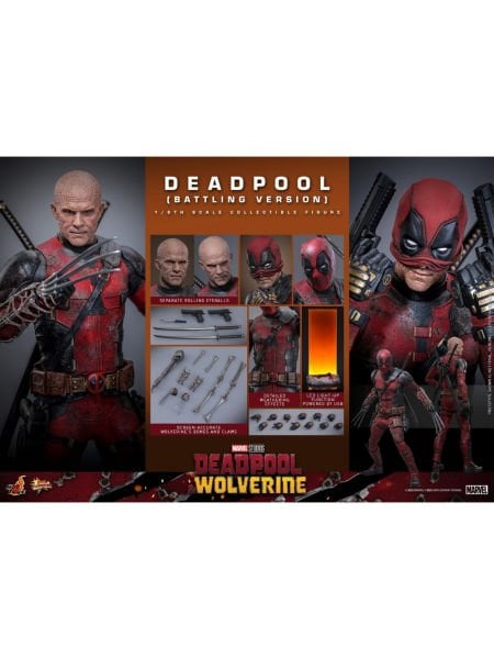 Deadpool & Wolverine - Deadpool (Battling Version) 1/6 Scale Koleksiyon Figürü