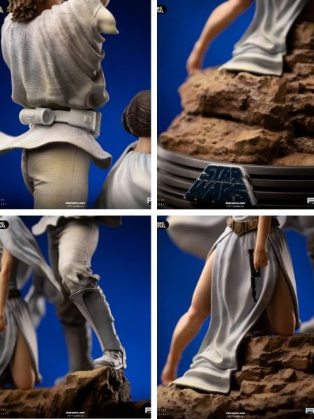 Star Wars - Luke and Leia Deluxe 1/10 Art Scale Limited Edition Heykel