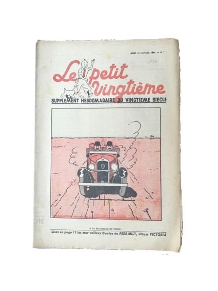 Tintin - The Roadster Peugeot 201 (La 201 Cabriolet) 1/24 Scale Diecast Model Araç (No.56)