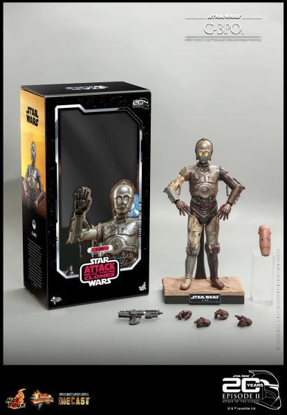 Star Wars: Attack Of The Clones - C-3PO 1/6 Scale Diecast Koleksiyon Figürü