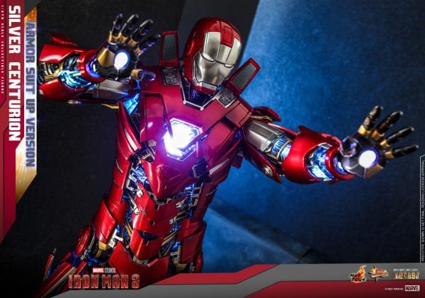 Iron Man 3 - Silver Centurion (Armor Suit Up Version) 1/6 Scale Diecast Koleksiyon Figürü