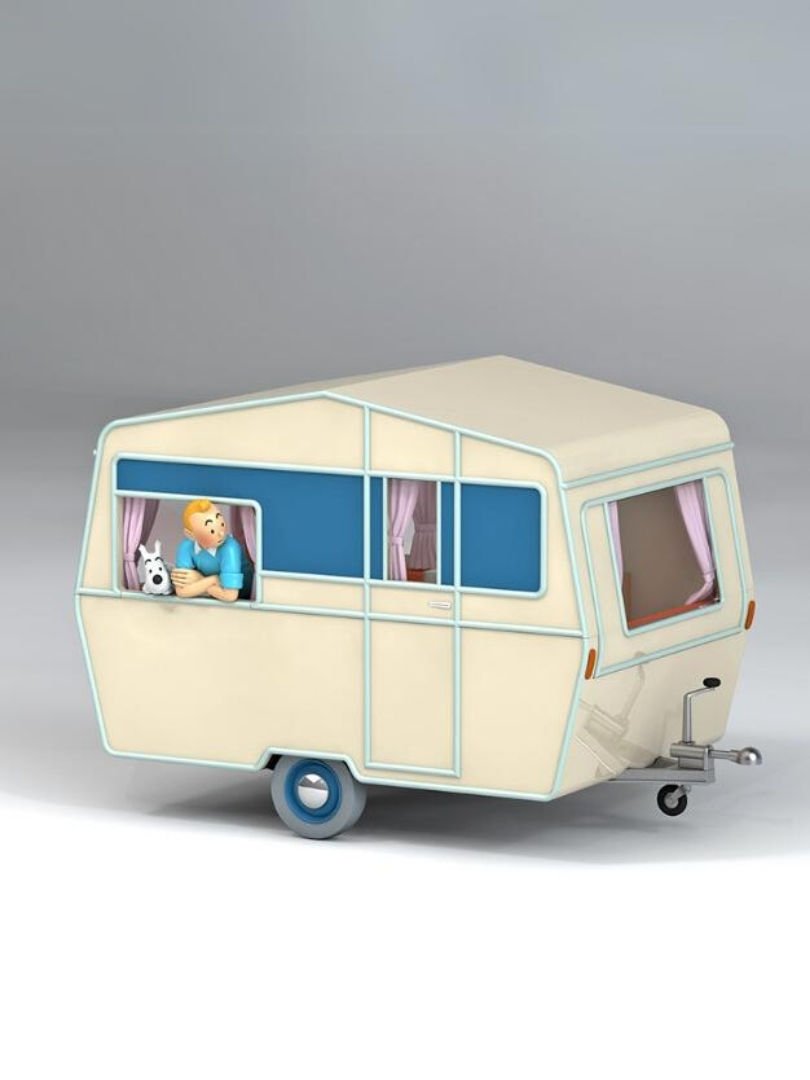Tintin - The Tourists' Caravan (La Caravane des Touristes) 1/24 Scale Diecast Model Araç (No.51)