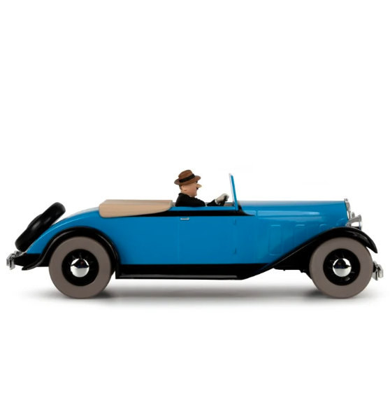 Tintin - The Oldsmobile Convertible (La décapotable de Gibbons) 1/24 Scale Diecast Model Araç (No.46)