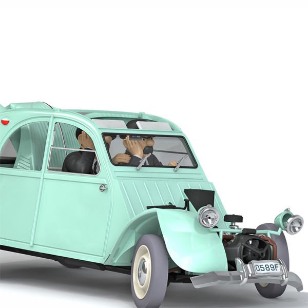 Tintin - The Crashed Citroën 2CV (La 2CV Cassée) 1/24 Scale Diecast Model Araç (No.11)