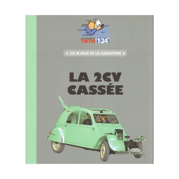 Tintin - The Crashed Citroën 2CV (La 2CV Cassée) 1/24 Scale Diecast Model Araç (No.11)