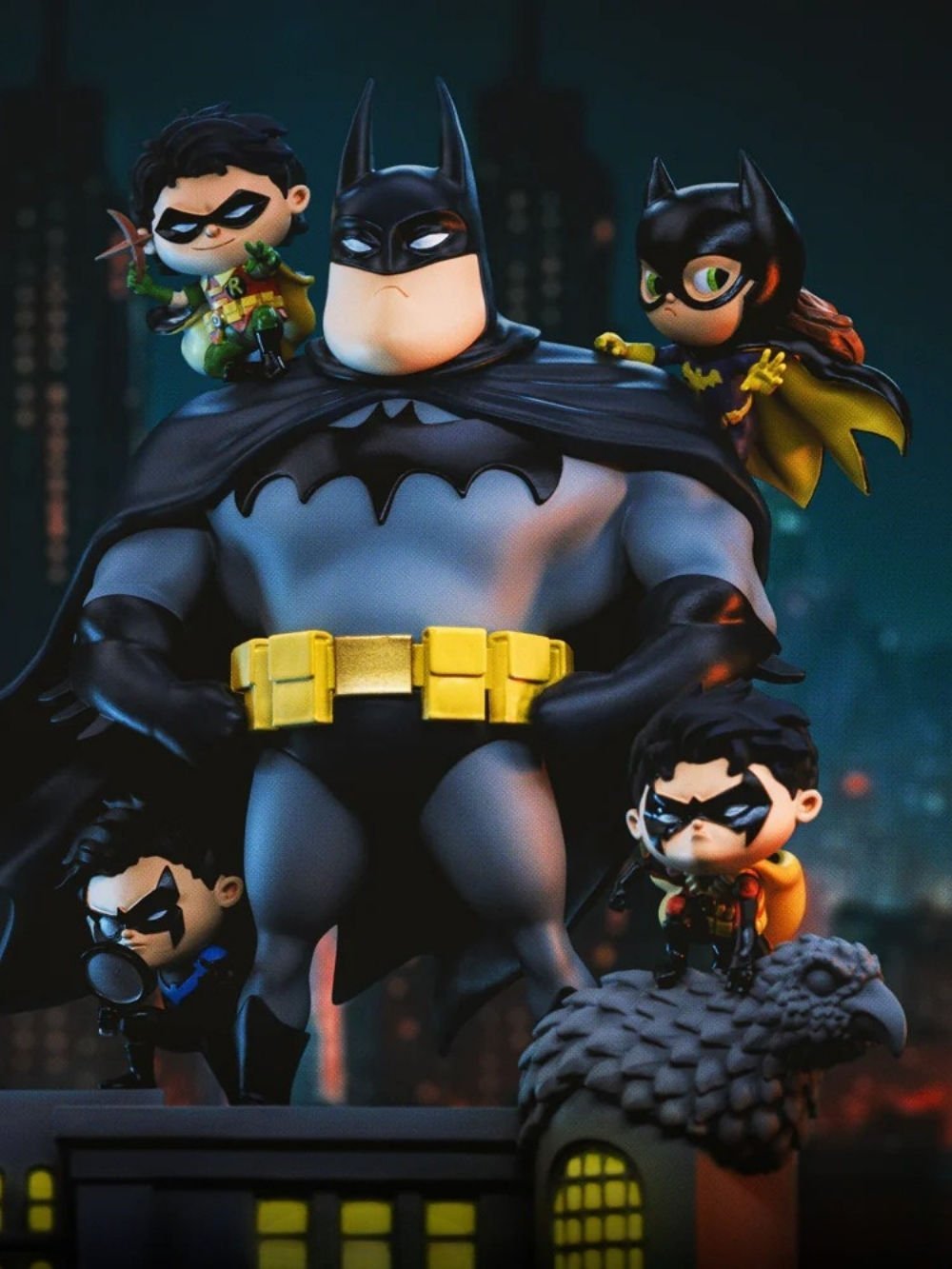 DC Comics Animated Icons Batman Family Deluxe 1/10 Art Scale Heykel