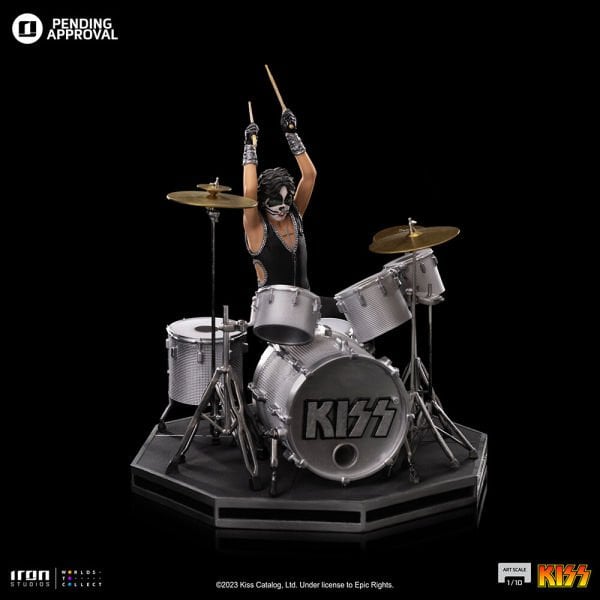 KISS - Peter Criss aka Cat 1/10 Art Scale Limited Edition Heykel