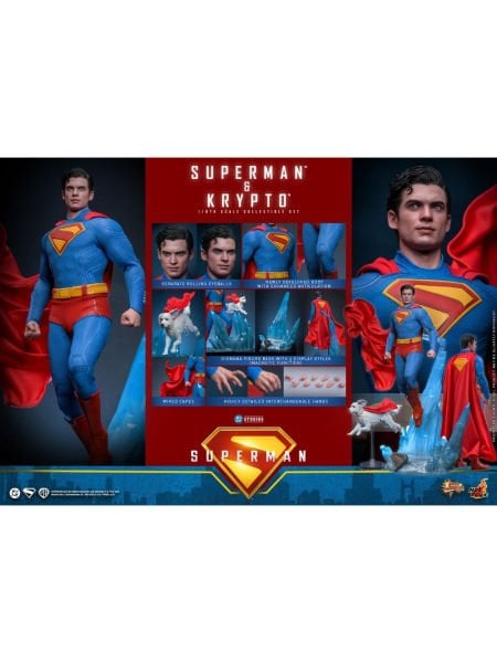 Superman - Superman & Krypto 1/6 Scale Koleksiyon Figür Seti