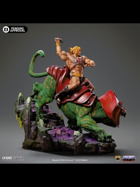 Masters of the Universe - He-Man & Battle-Cat 1/10 Art Scale Limited Edition Heykel