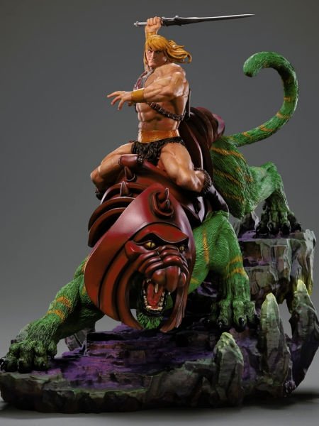 Masters of the Universe - He-Man & Battle-Cat 1/10 Art Scale Limited Edition Heykel