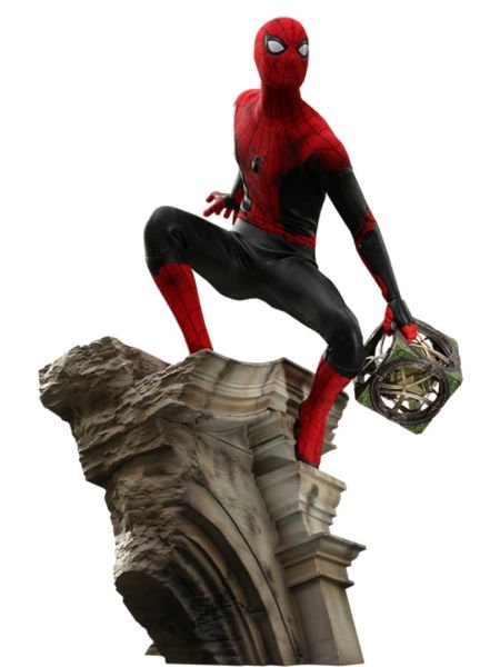 Spider-Man: No Way Home - Spider-Man (Battling Version) Movie Promo Edition 1/6 Scale Koleksiyon Figürü