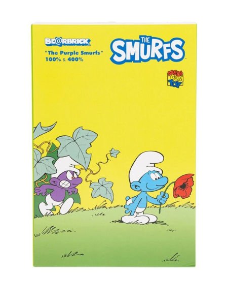 Bearbrick The Smurfs The Purple Smurfs (Şirinler) İkili Set (400% & 100%)