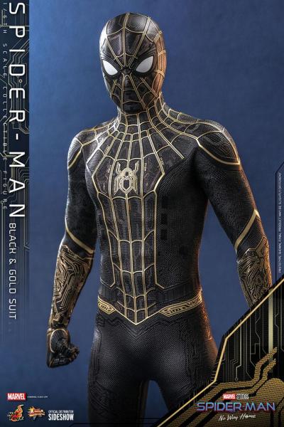 Spider-Man: No Way Home - Spider-Man (Black & Gold Suit) 1/6 Scale Koleksiyon Figürü