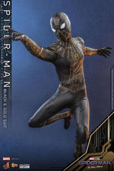 Spider-Man: No Way Home - Spider-Man (Black & Gold Suit) 1/6 Scale Koleksiyon Figürü
