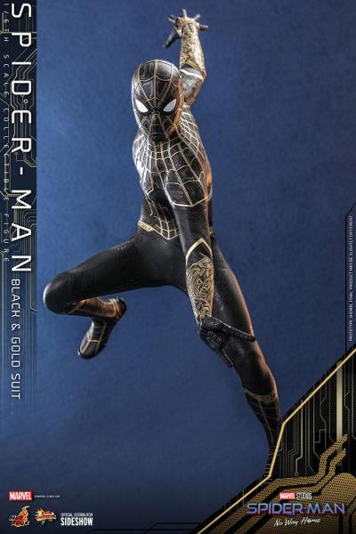 Spider-Man: No Way Home - Spider-Man (Black & Gold Suit) 1/6 Scale Koleksiyon Figürü